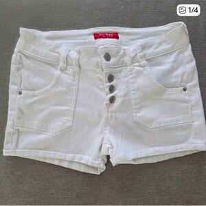Guess Women's Bright White Jean Shorts